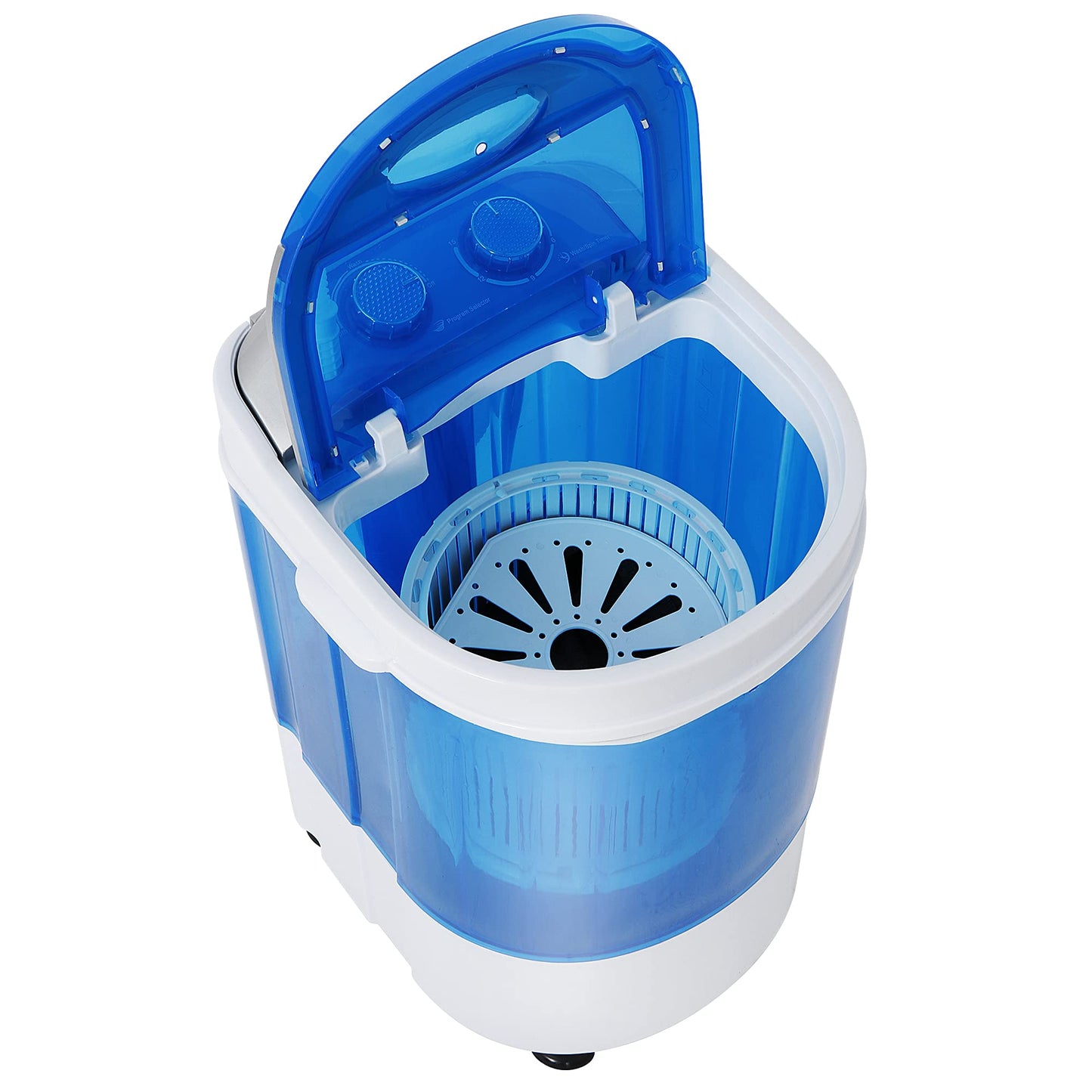 Saturnpower Portable Mini Washing Machine，Small Compact Laundry 4.4lbs Capacity Washer w/Spin Cycle Basket and Drain Hose Drum Washing Machine