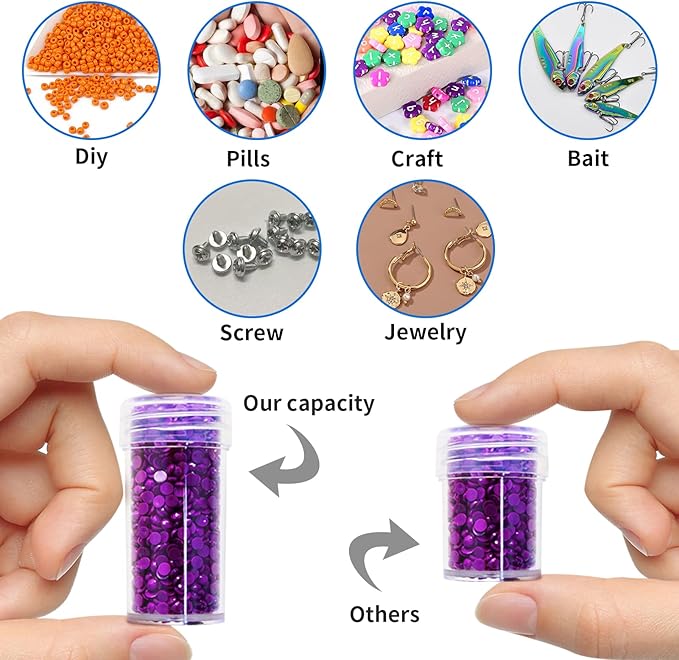 ZORETCO Diamond Painting Storage Containers,120 Slots Diamond Painting Accessories Kits with Tools for Diamond Art Craft Jewelry Beads Organizer