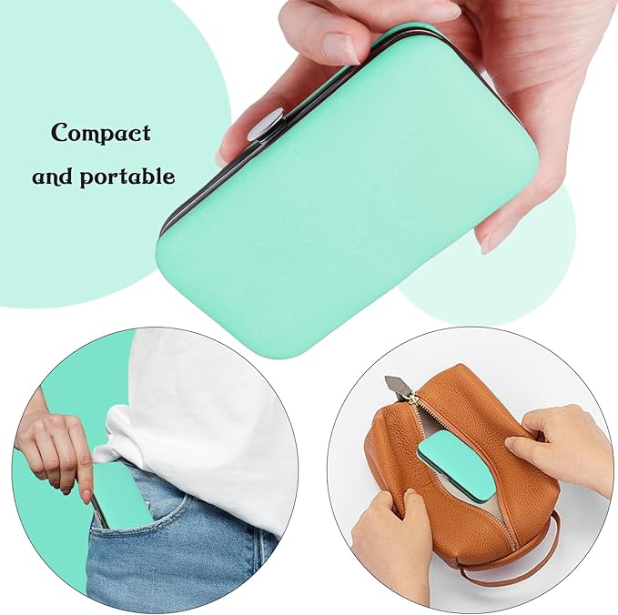 Manicure Set 8 in 1 Nail Clipper Set,RedFlow Nail Clippers,Fingernail & Toenail Clippers,Manicure Tools,Pedicure Tools,Suitable for Travel Manicure Kit,Nail Set Kit with Everything Profe (Green)