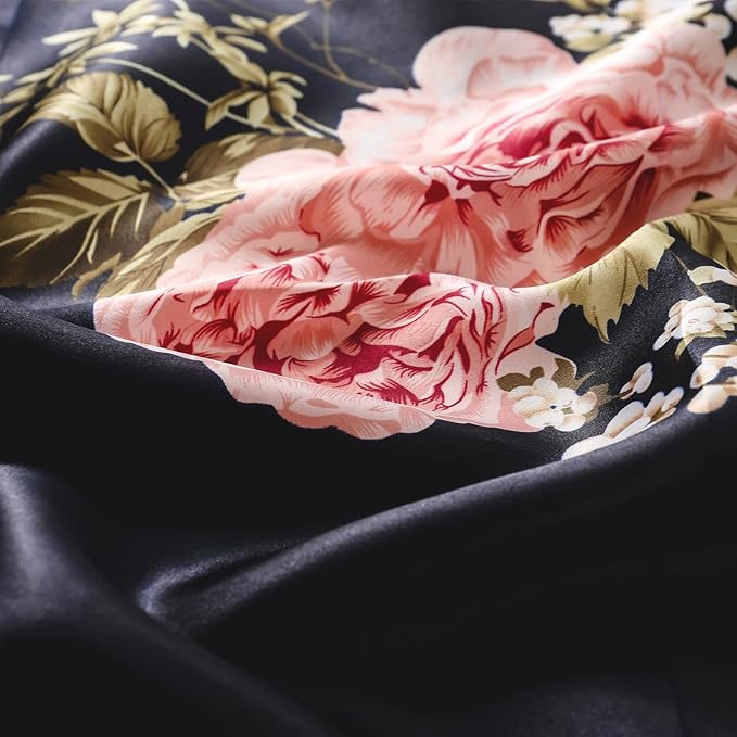 vimate 35" Square Silk Like Head Scarf - Women's Fashion Satin Scarf Bandana for Hair Wrapping at Night.