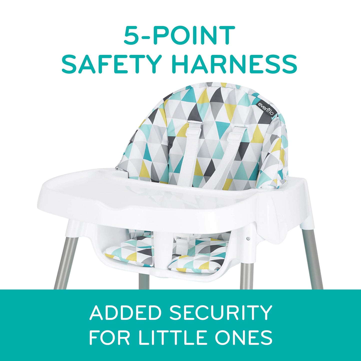 Evenflo Eat and Grow 4-in-1 Convertible High Chair (Pop Star White)