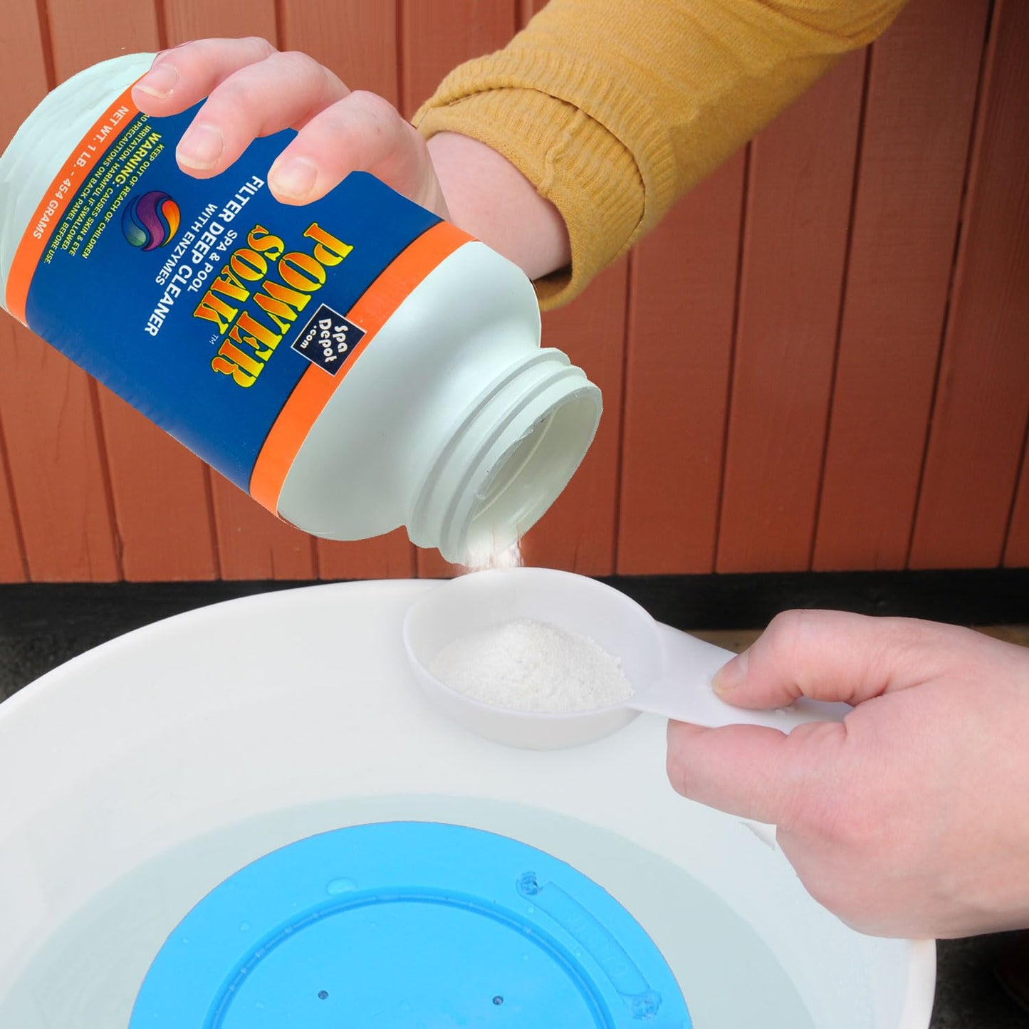 Spa Depot Power Soak Hot Tub & Pool Filter Cartridge Cleaner - 2 x 1 lb. Bottles