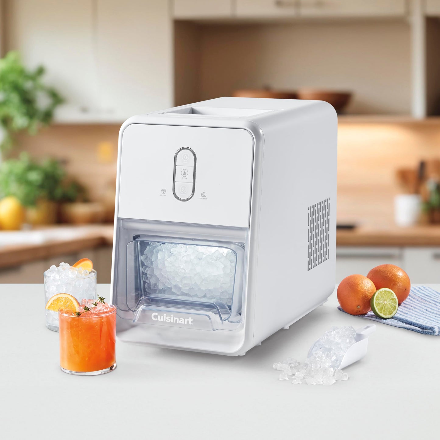 Cuisinart Counter-Top Nugget Ice Cube Maker, White, IMC-12