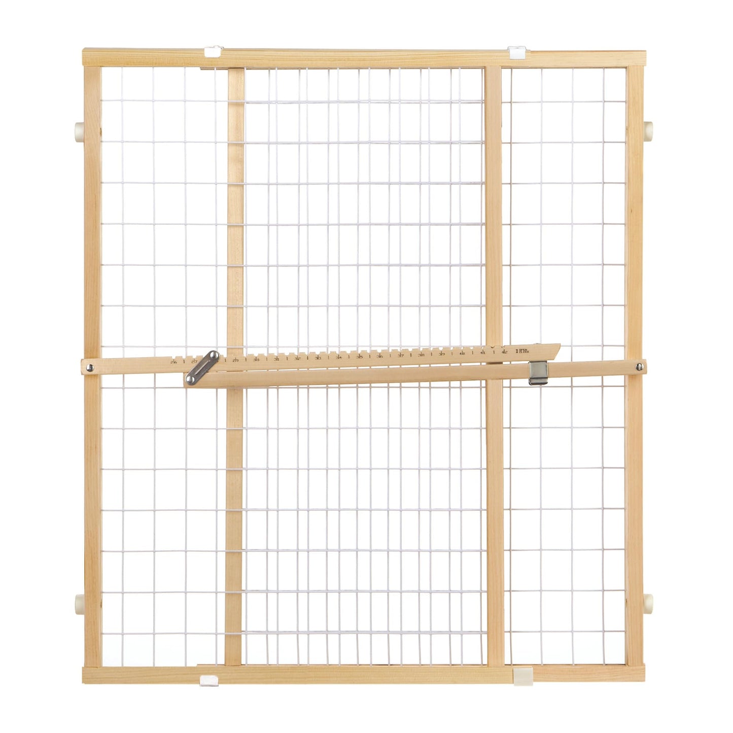 Toddleroo by North States - Extra-Wide Wire Mesh Wooden Baby Gate: Pressure Mounted Baby Gate for Doorways - Adjustable 29.5 to 50 Inches Wide - 31 Inches Tall