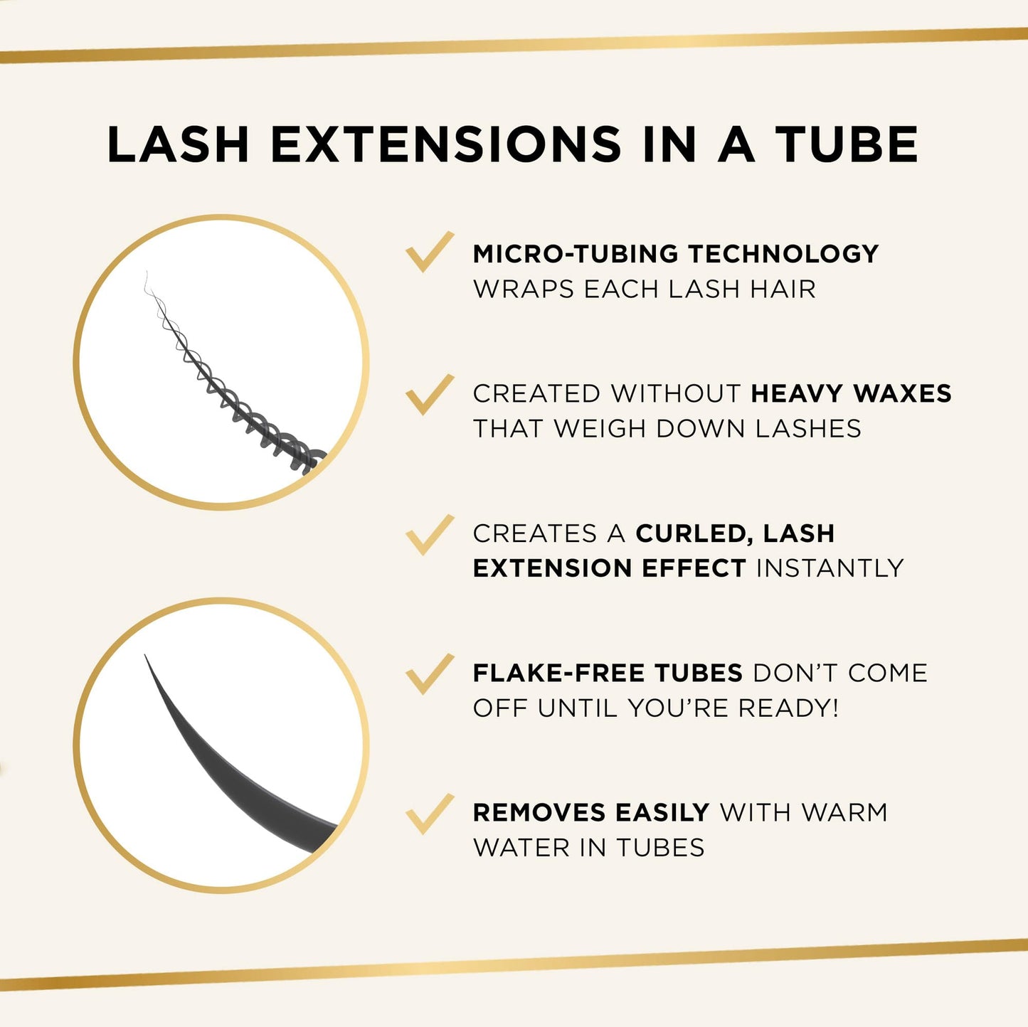 tarte tartelette XL tubing mascara – Lash Extensions in a Tube with Peptide, Extra-Bold Buildable Length & Volume, Smudge-Proof Longwear, Easy-to-Remove, Vegan & Cruelty-Free, full size, black