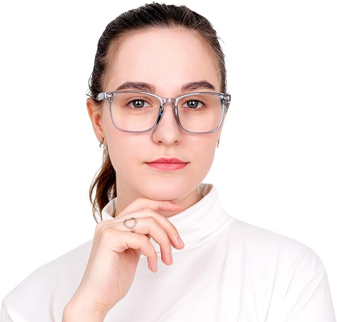 LifeArt 2 Pairs Blue Light Blocking Glasses with Spring Hinge, Computer Reading Glasses, Gaming Glasses, TV Glasses for Women Men (Champagne&Blue, +0.75 Magnification)
