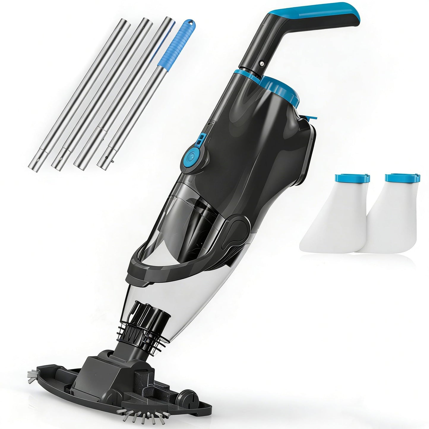 Youhou 2026 Upgraded Pool Vacuum,Pool Vacuum for Above Ground Pool,Cordless Handheld Pool Vacuum for Inground Pools,Pool Cleaner with 18.5 GPM Suction,Hot Tub Vacuum With Aluminum Pole for Sand&Debris