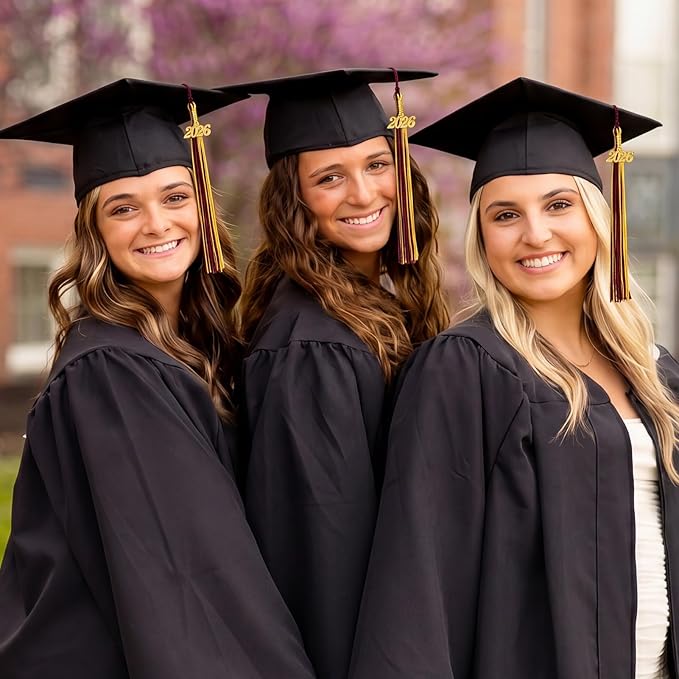 GraduationMall Single&Multiple Color Graduation Tassel with 2026 Year Charm 9"
