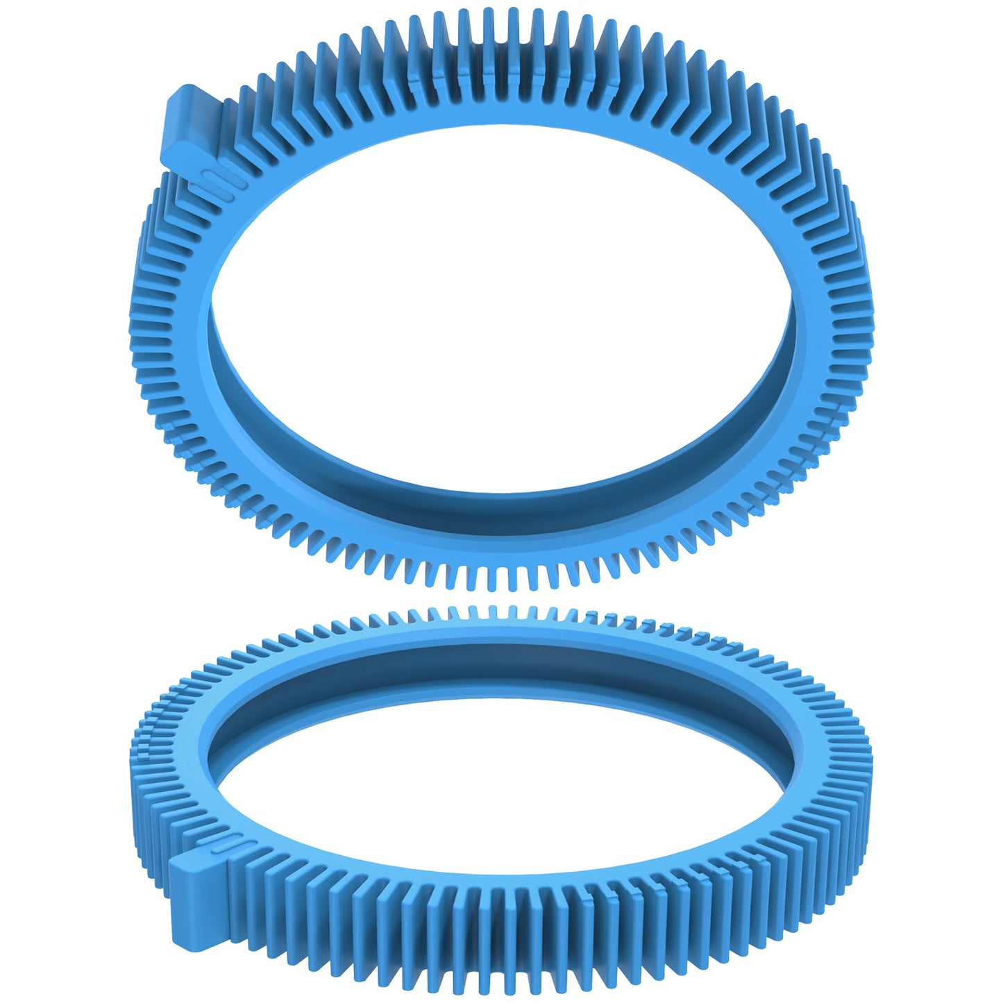 2 Pack Pool Cleaner Tires 896584000-143 Fits for Poolvergnuegen Pool Cleaner Parts - 896584000-143 Blue Front Tire Kit with Super Hump By AMI PARTS
