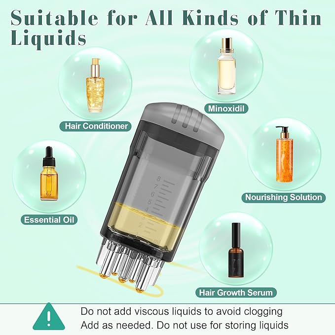 2 PCS Minoxidil Applicators with Cleaning Brush and Dropper, Anglecai Scalp Applicator Comb for Hair Oil Applicator Brush, Minoxidil Brushes for Scalp Applicator Comb for Hair Growth