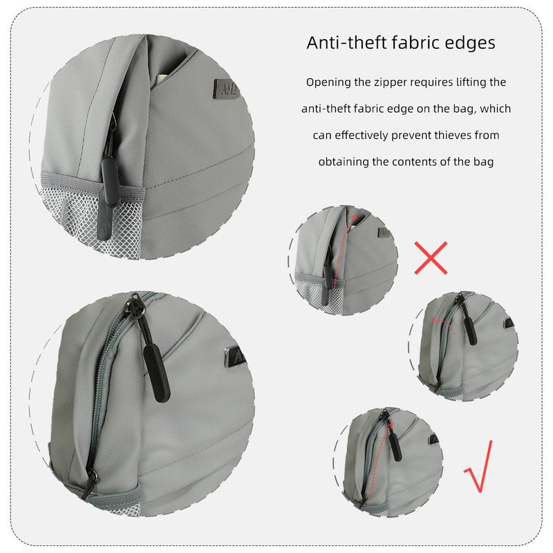 AMJ Cross-body Bag Small Handbag For Men, Fashion Backpacks For Women, Travel Chest Daypack for Hiking, Camping, Sports(Space Grey)