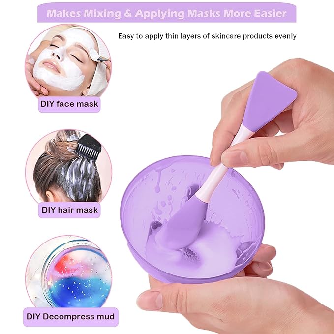Jelly Brush For Face Mask, Silicone Facial Mud Mask Brush, Hairless Body Lotion And Butter Applicator, Clay Face Mask Brush, Great Facial Essentials, Moisturizer Applicator & Skincare Brushes