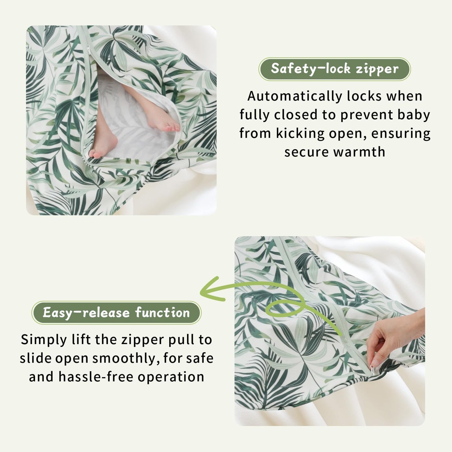 Wrrernsin Baby Sleep Sack 6-12 Months,100% Cotton TOG 0.5 Wearable Blanket for Boys and Girls, 3 Pack 2-Way Zipper Lightweight Sleeping Bags for Toddler Newborn Infant