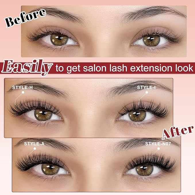 Higu clace Magnetic Eyelashes 4Pairs Magnetic Eyelashes with Applicator Soft Magnetic Lashes Natural Look Wispy Magnet Lashes Without Eyeliner Easy to Wear and Remove(DJCX-E02Ã¯Â¼Â