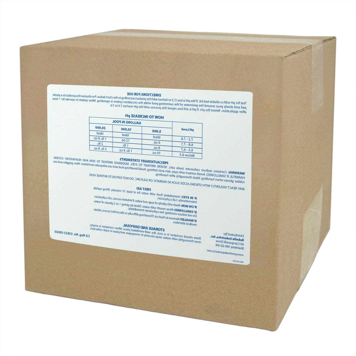 Pool Mate 25-Pounds Premium pH Up for Pools, 100% Sodium Carbonate