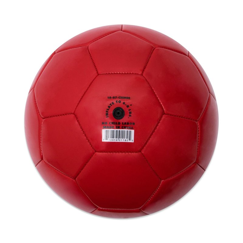 Champion Sports Extreme Series Soccer Ball, Regulation Size 5 - Collegiate, Professional, and League Standard Kick Balls - All Weather, Soft Touch, Maximum Air Retention - For Adults, Teenagers, Red