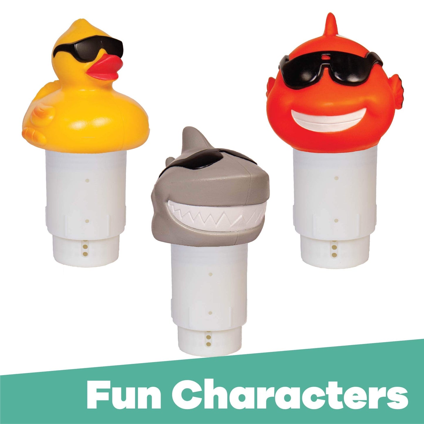 GAME 4002 Derby Duck, 3 Inch Chlorine, Five Tablet Capacity Above-or Inground Pool Use, Adjustable Dispensing Rate