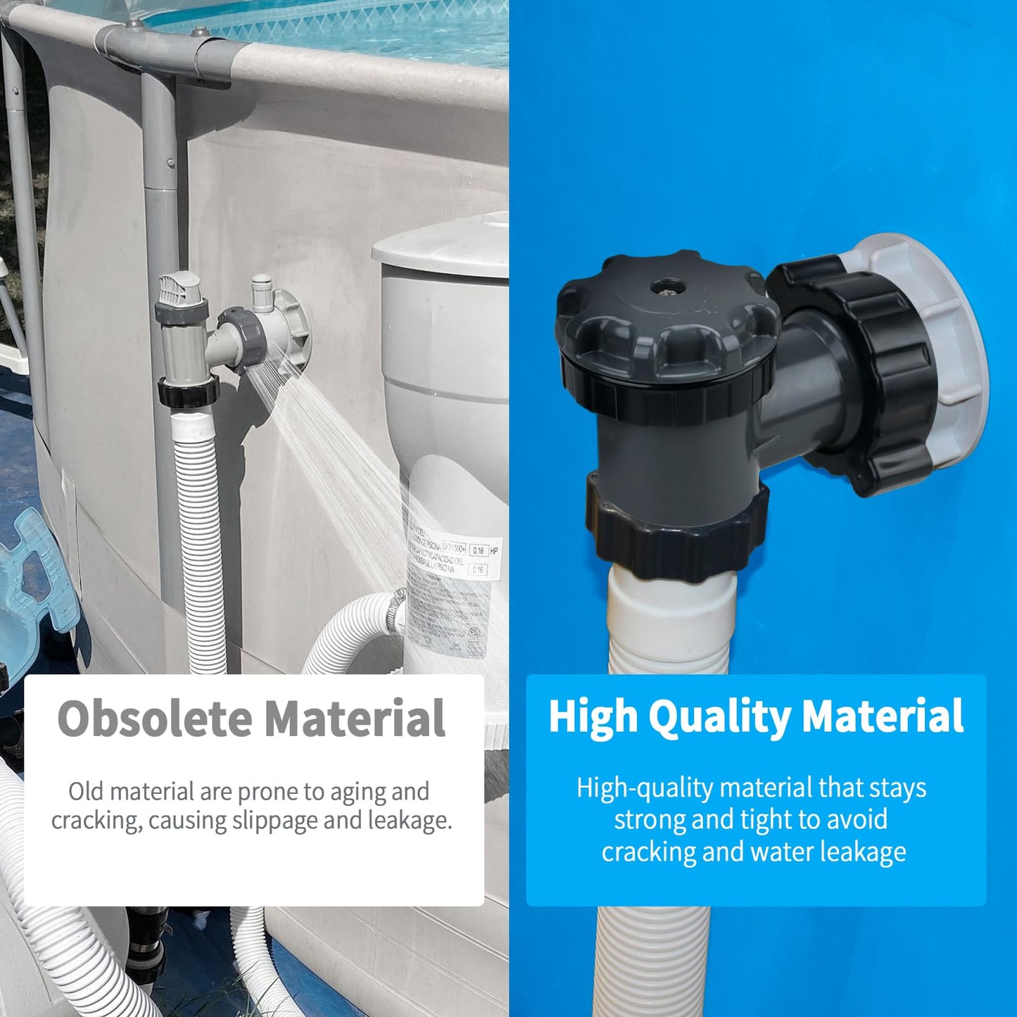 12355 Large Inlet Air Nozzle Compatible with Intex 1900-2450gph Pumps, Pool Return Jet for Intex Above Ground Swimming Pool Replacement Part Kit, Pool Strainer Grid Inlet Water Jet Nozzles, 1 Pack