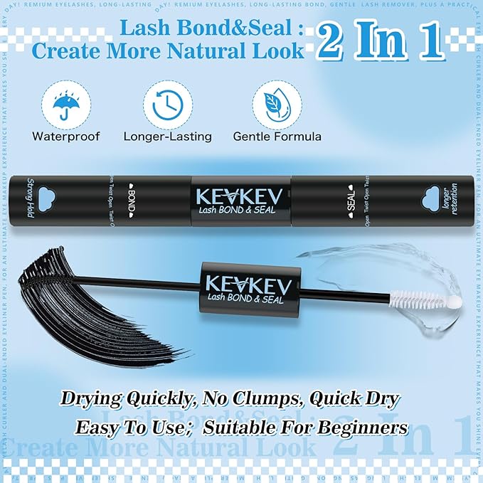 Spider Lash Clusters Kit Breeze D Curly Eyelash Clusters Natural Wispy Lash Extension Kit 8-16MM Fluffy Spider Cluster Eyelash Extensions Clear Thin Band with Lash Bond and Seal DIY Lash at Home