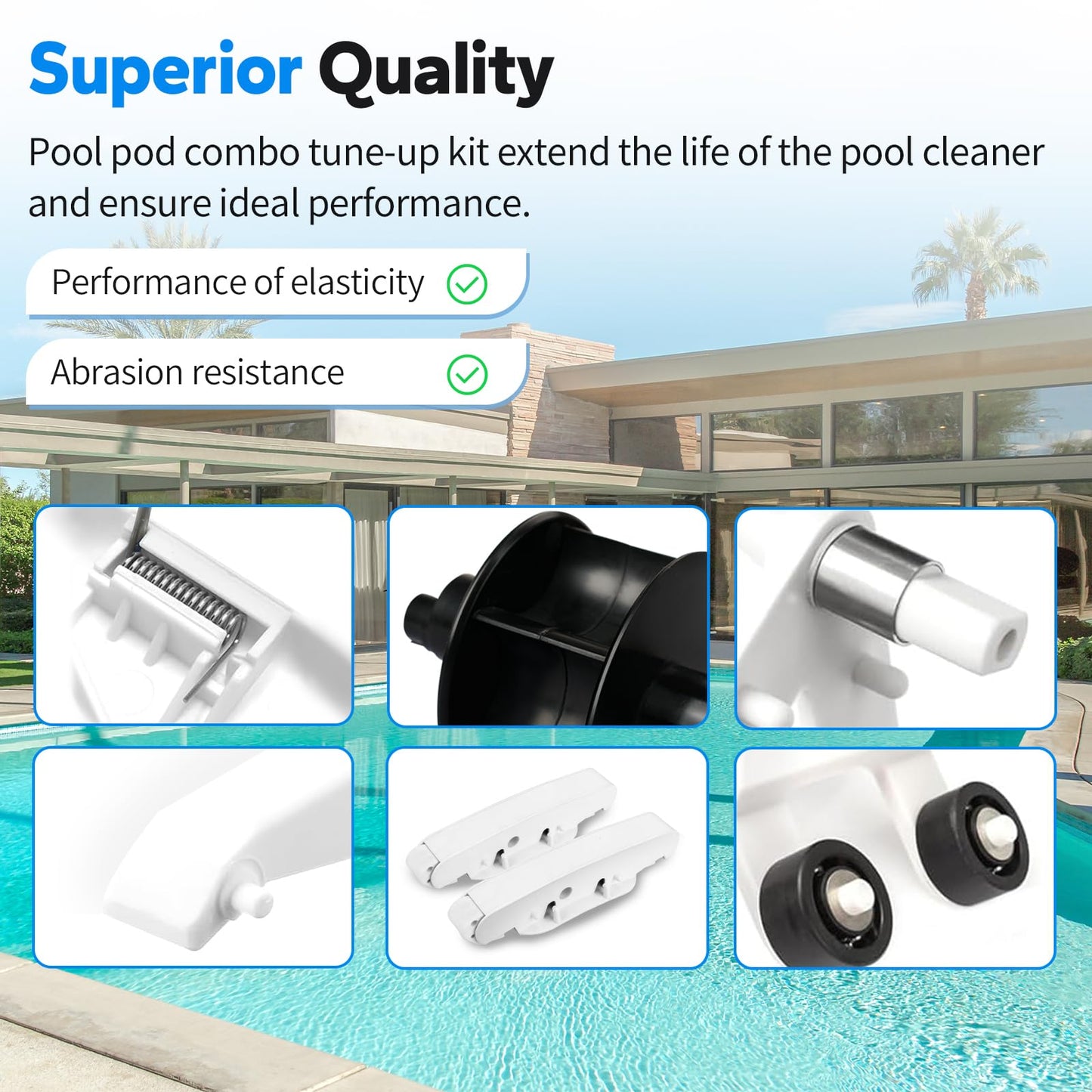 Dfnidy Pool Cleaner Pod Kit AXV417WHP for Hayward Pool Vacuum Part Replaces, and AXV621DAT Pool Vac A-Frame/Turbine Tune-Up Rebuild Kit, Compatible with Hayward Navigator Pool Vac Ultra Pool Cleaner