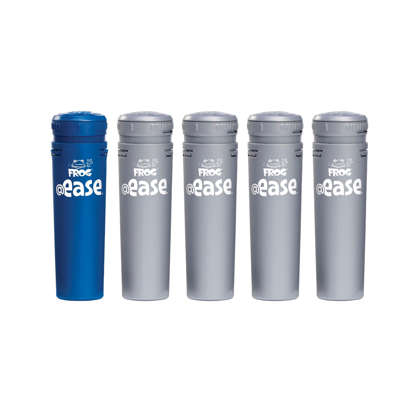 FROG @Ease in-Line Mineral Cartridge + 4 in-Line SmartChlor Cartridges for Hot Tubs up to 600 gallons for use in Marquis, Caldera, Artesian and Hot Springs Spas; Hot Tub Sanitizer, Cyanuric Acid Free