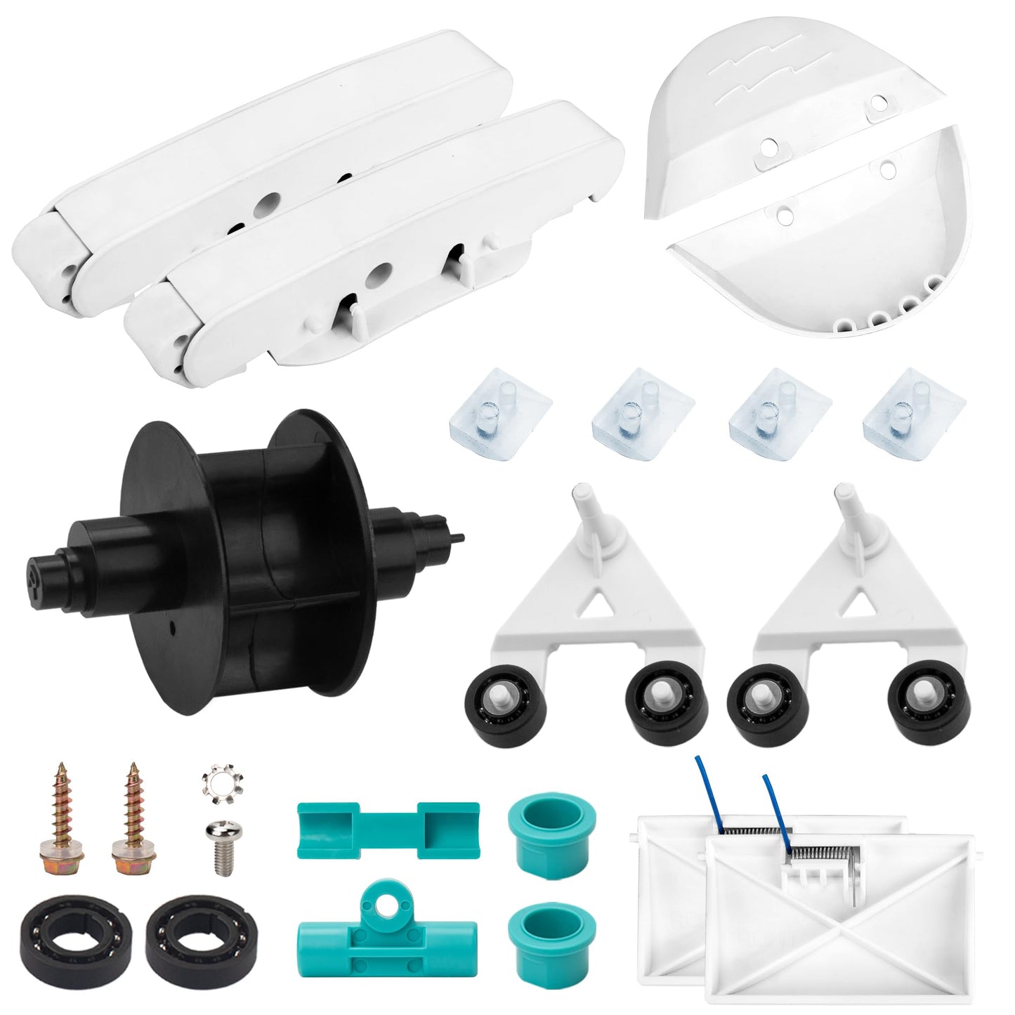 ChangTa Pool Cleaner Pod Swing Combo Kit, AXV621DAT Pool Vac A-Frame/Turbine Tune-Up Rebuild Kit + AXV417WHP Pod + AXV604WHP Bezel + Shoes + Flaps for Hayward Pool Vac, Navigator, Ultra, Aqua Bug