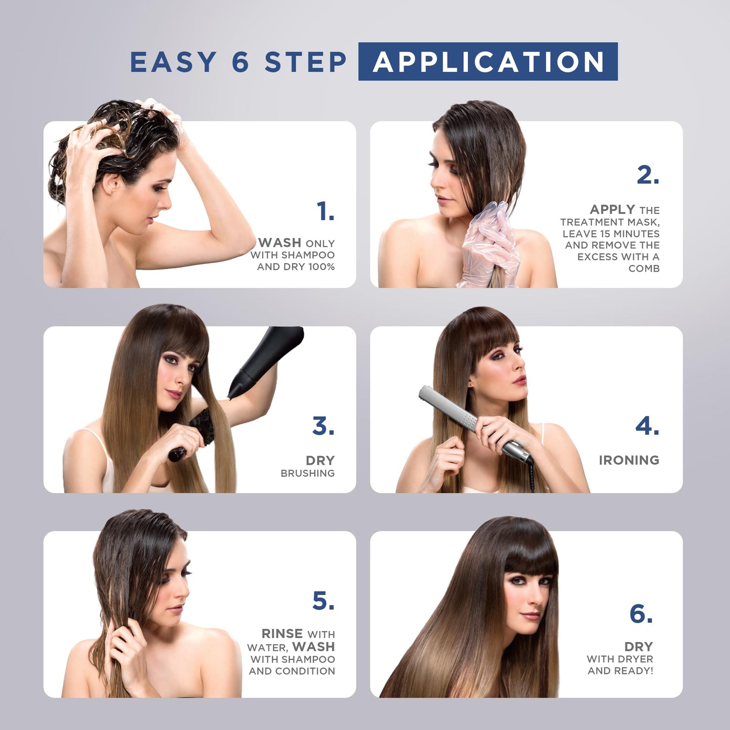 KATIVA Brazilian Keratin Hair Straightening Treatment Blonde, 12 Weeks Smooth Hair at Home, Anti Frizz Smoothing System for Light & Blonde Hair, Formaldehyde Free