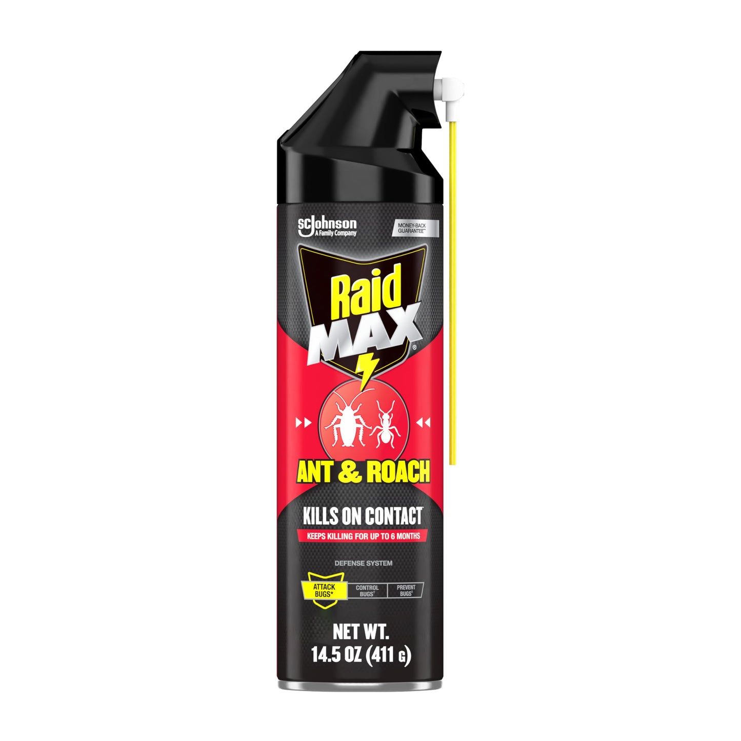 Raid MAX Ant & Roach Killer Spray, Kills on Contact, Keeps Killing for up to 6 Months, 14.5 oz