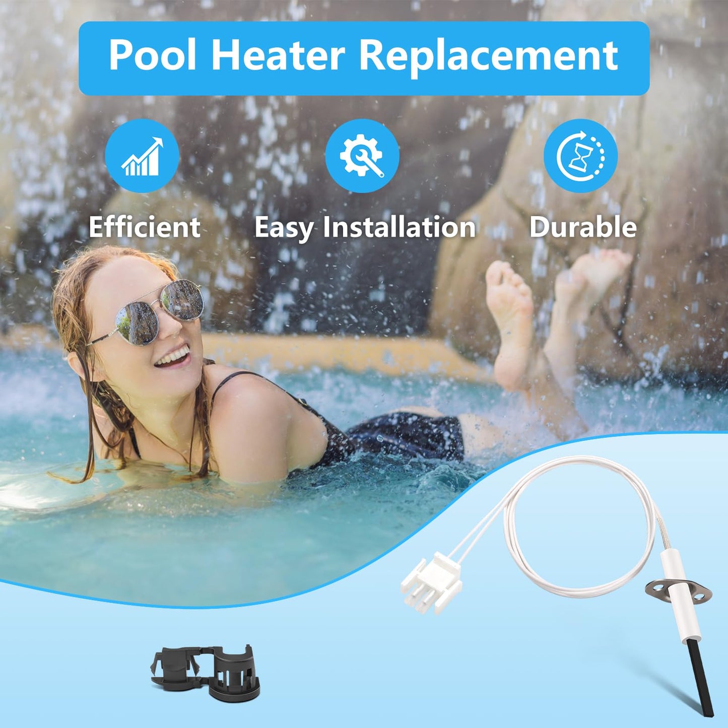 PROSOCOOL FDXLIGN1930 FD Ignitor Replacement Kit for Hayward Universal H-Series Low Nox Pool Heater Models H300FDP H300FDN H250FDN H250FDP H200FDN H200FDP H150FDN H150FDP, Pool Heater Parts