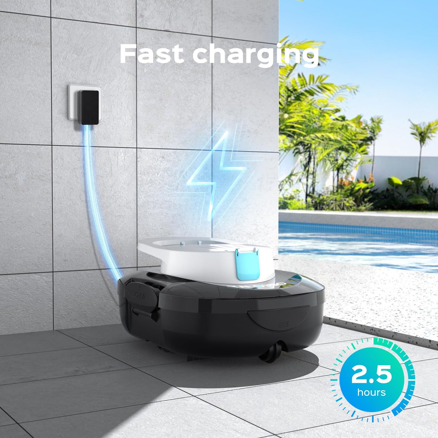 (2026 Upgrade) TALOSBO S1 PRO Robotic Pool Vacuum – Dual-Motor Above-Ground Pool Cleaner, 120 Mins Runtime, Quick Charging, 2.2L Large Filter Basket & Auto-Parking for Easy Retrieval