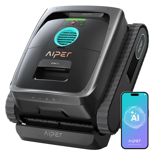 (2026 New) AIPER Scuba V3 AI Vision Cordless Robotic Pool Cleaner, 10x Faster Pool Cleaning with AI Patrol, 24/7 Auto Cleaning, Smart Waterline Parking & Multi-Layer Filtration