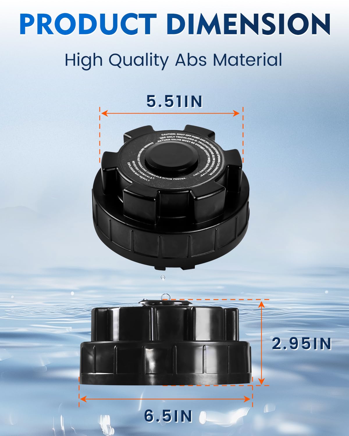 Pomeade Chlorinator Cover Compatible with Hayward Cl200 CL220 Automatic Chlorinator Feeder, ABS Material, Long Service Life, with The Chlorinator to Ensure no Leakage, Easy to Install(Black)
