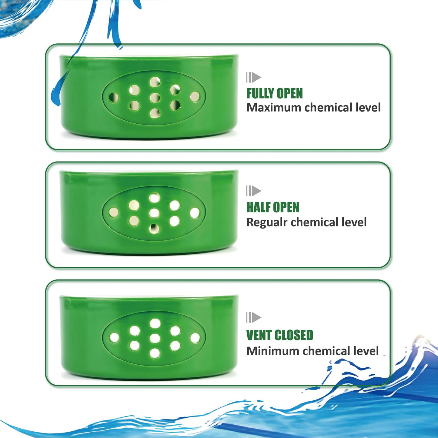 MKLZ Chlorine Floater for Pool, Floating Large Chlorine Dispenser, Bromine Tablet Holder, Fits 1 and 3 Inch Tablets for Above & In-Ground Swimming Pools, Spa Hot Tub, Funny Frog Float
