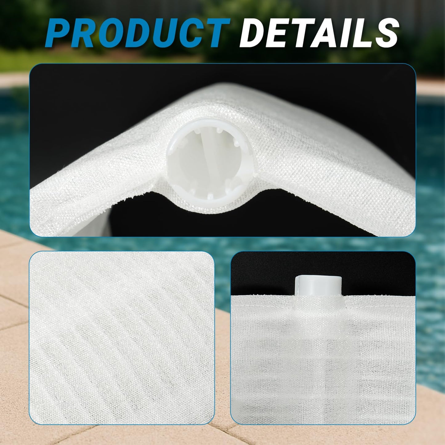 Aumzong Swimming DE Pool Filter Grids Compatible with Hayward Pro-Grid DE4820,Micro Clear DE4800 and DE480S,for Penair FNS Plus Grid Set 48 Sq.Ft. (24 inch Height)