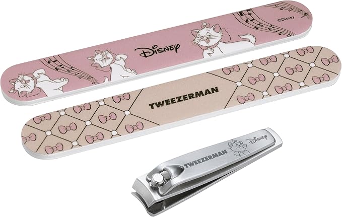 Tweezerman Disney's The Aristocats Manicure Kit - Fingernail Clipper with Two Nail Files