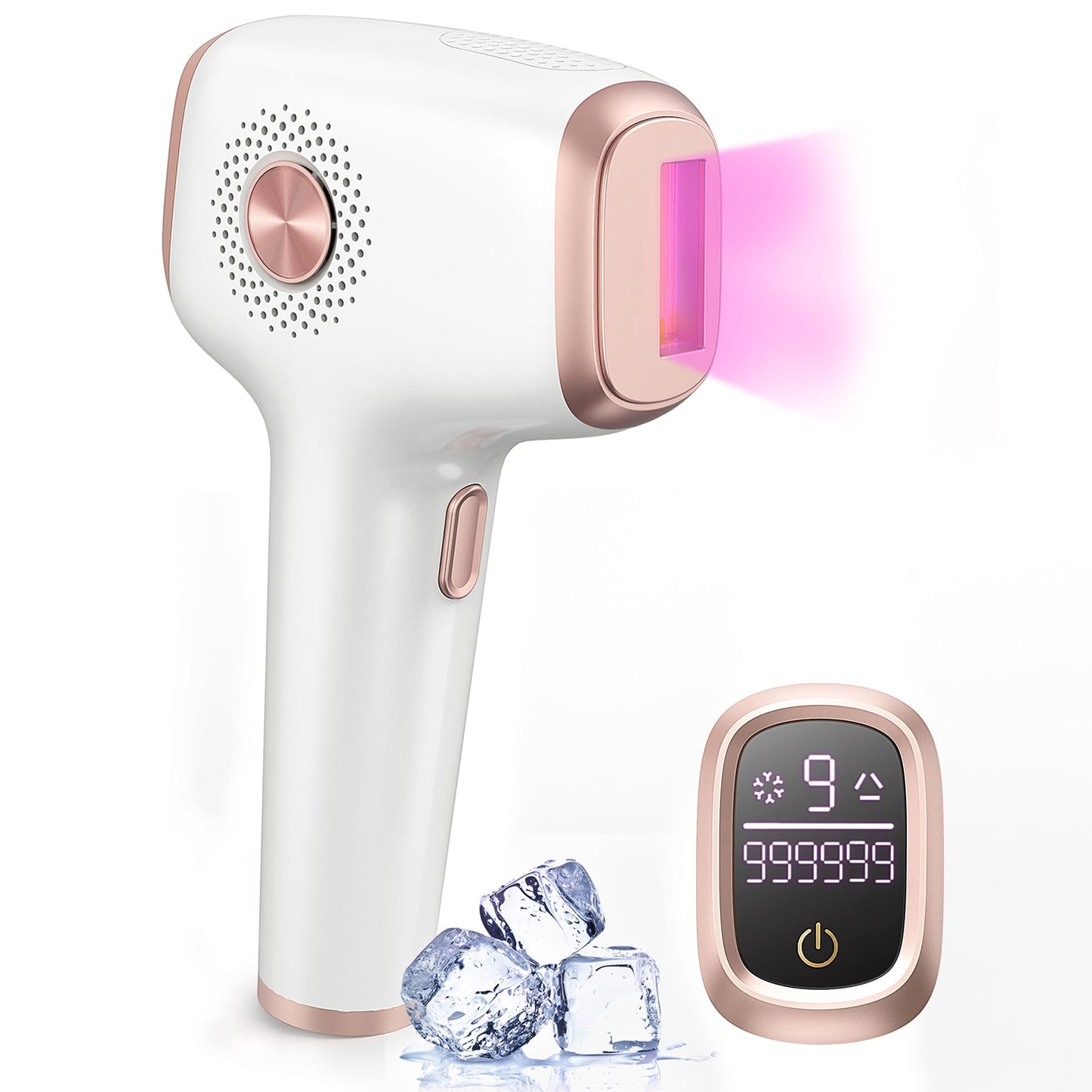 INNZA IPL Hair Removal with Ice Cooling Care Function for Women,Long-Lasting Results,999,999 Flashes Painless Hair Removal, Hair Removal Device for Armpits Legs Arms Bikini Line