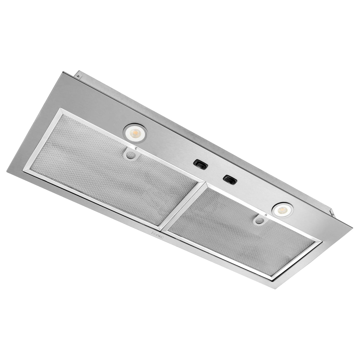 Broan Nu-Tone Broan-NuTone BBN1303SS Custom Built Insert with 2-Speed Exhaust Fan and Light, 300 Max Blower CFM, Stainless Steel, 30-Inch Range Hood Power Pack