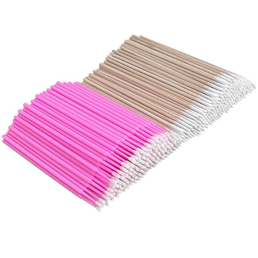 1000 Pcs Micro Applicator Brushes & Microblading Cotton Swabs - Precision Beauty Supplies for Eyelash Extensions, Permanent Makeup, Brow Lamination, Lash Serum Applications