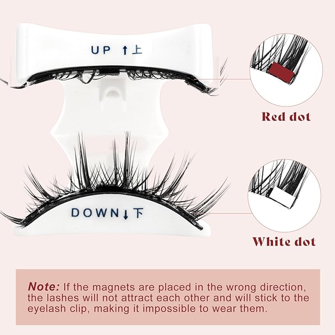 Higu clace Magnetic Eyelashes with Applicator Magnetic Lashes Natural Look Manga Lashes PestaÃÂ±as MagnÃÂ©ticas Easy to Wear and Remove(DJCX-D01)
