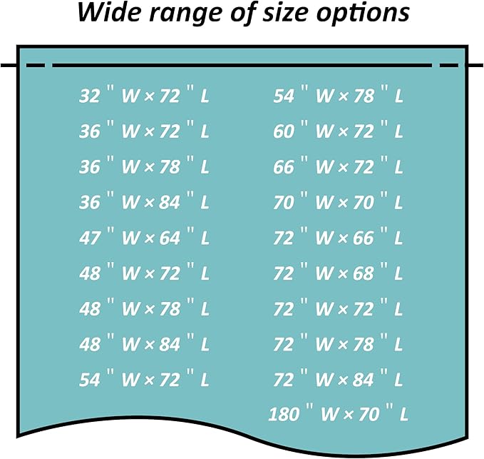 Mrs Awesome Shower Curtain Liner with 6 Magnets Clear Thick PEVA, Premium Waterproof Plastic Shower Curtain Standard Size 72 x 72 inch, Clear