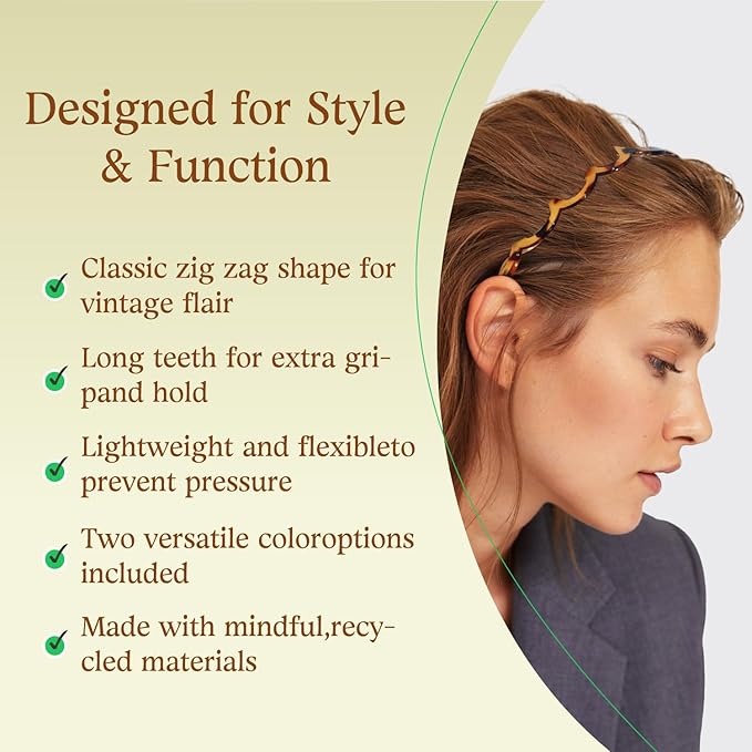 Metal Hair Bands Spring Wavy Hair Hoop Hairband (3pcs)……