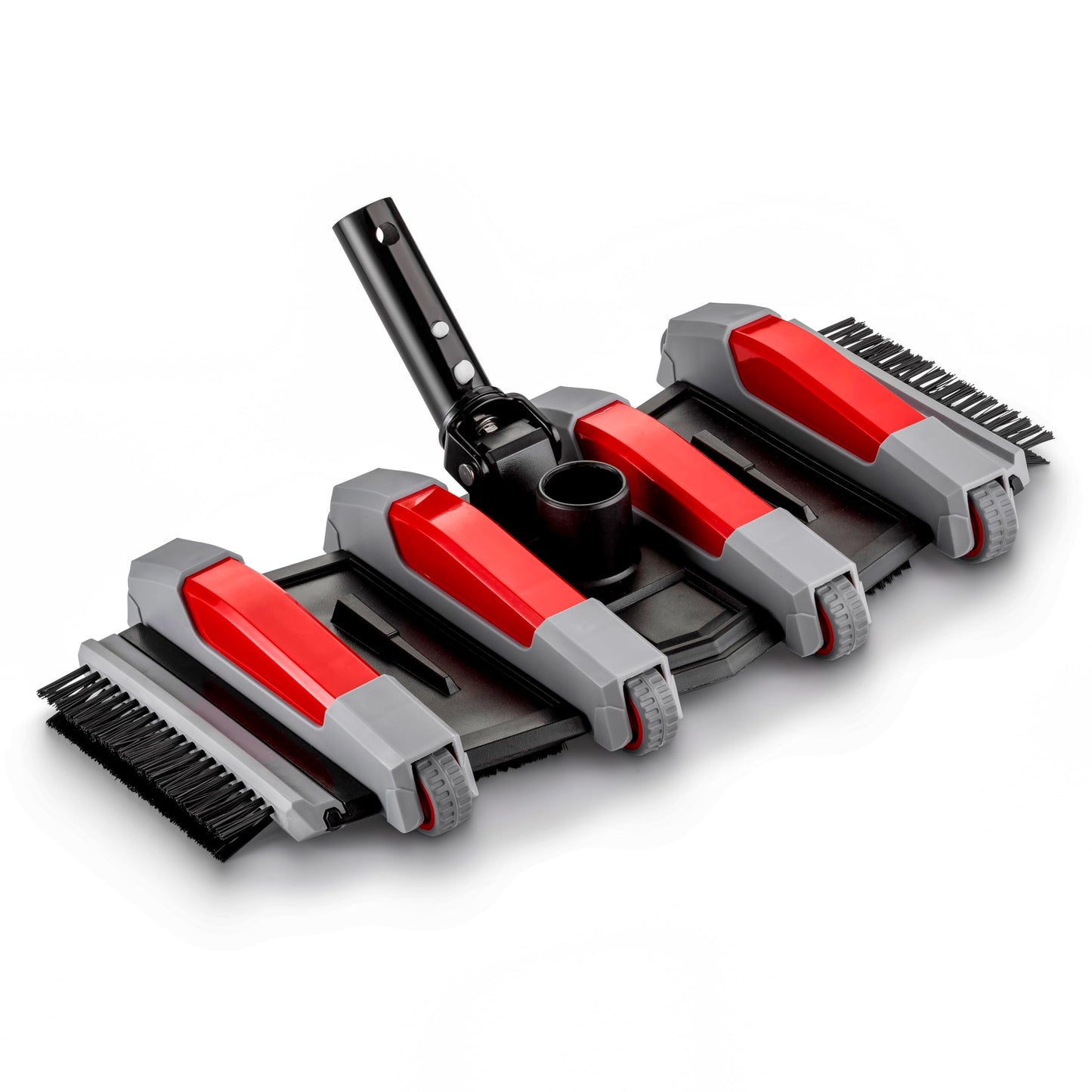 Pool Vacuum Head for Inground & Above Ground Pools // Manual Swimming Pool Vacuum Cleaner Attachment Head // Flexible Weighted Direction-Control & Side Brushes, Vinyl Liner Safe (Pole Sold Separately)