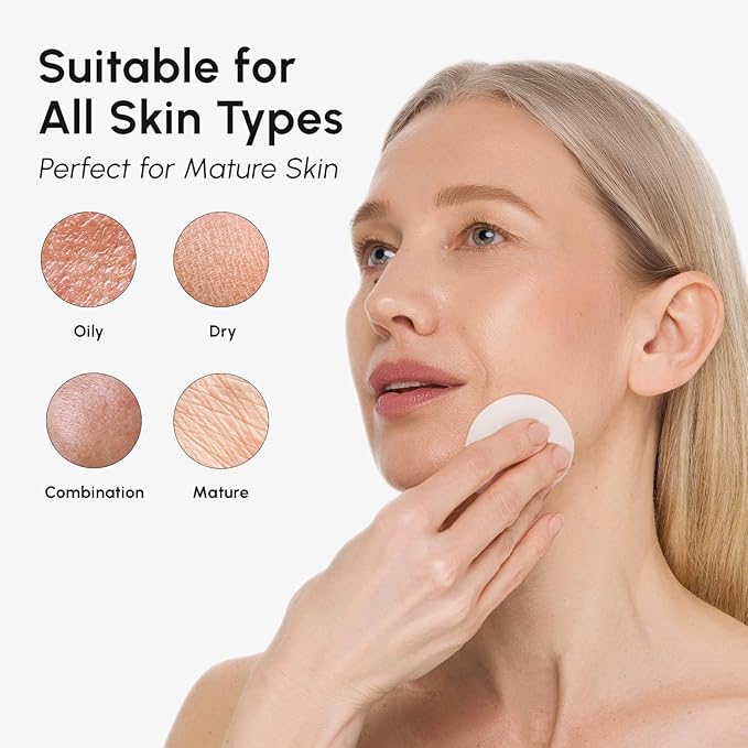 MAREE Glycolic Acid Resurfacing Pads - Toner Pads for Face Cleansing - Exfoliating Pad with Tea Tree Oil, Salicylic Acid & Vitamins E, B3, B5 - Acne Treatment Device for Pore Resurfacing - 50 Count