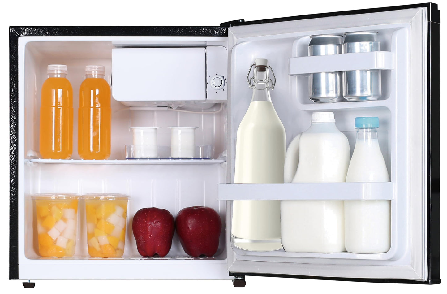 Frigidaire EFR115 Mini Refrigerator - Energy Saving - CFC Free - Slide Out Shelves - Ideal for for Dorm, Office, RV, Garage, Apartment - 1.6 Cubic Feet, Black