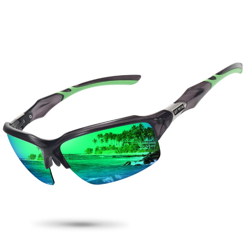Ofwin Polarized Sports Sunglasses for Men Women Wrap Around Half Frame Cycling Fishing Bike Running Sun Glasses UV Protection