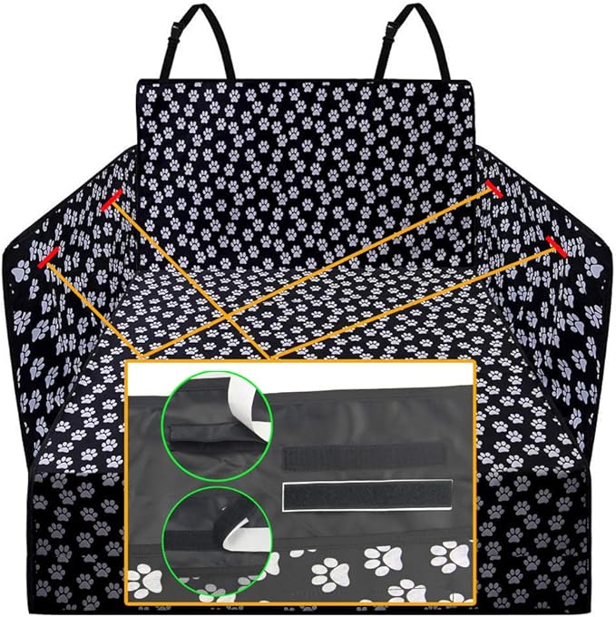 Pet Dog Trunk Cargo Liner - Oxford Car SUV Seat Cover - Waterproof Floor Mat for Dogs Cats - Washable Dog Accessories
