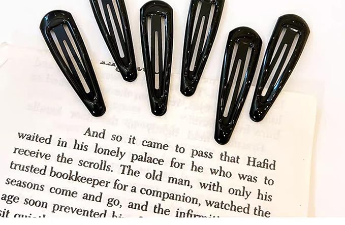 30,60 80 Pack Black 2 Inch Women Metal Snap Hair Clips Accessories No Slip Hair Barrettes Girls Women Hair Accessories (Black-1 60PCS)