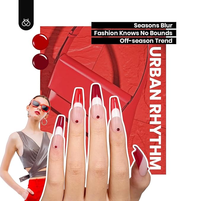 Beetles 25 Colors Gel Polish Set - Urban Rhythm Collection,Pink Red Blue Green Spring Gel Nail Polish Set with 3Pcs Base Top Coat Nail Art UV LED Soak Off DIY Salon Manicure