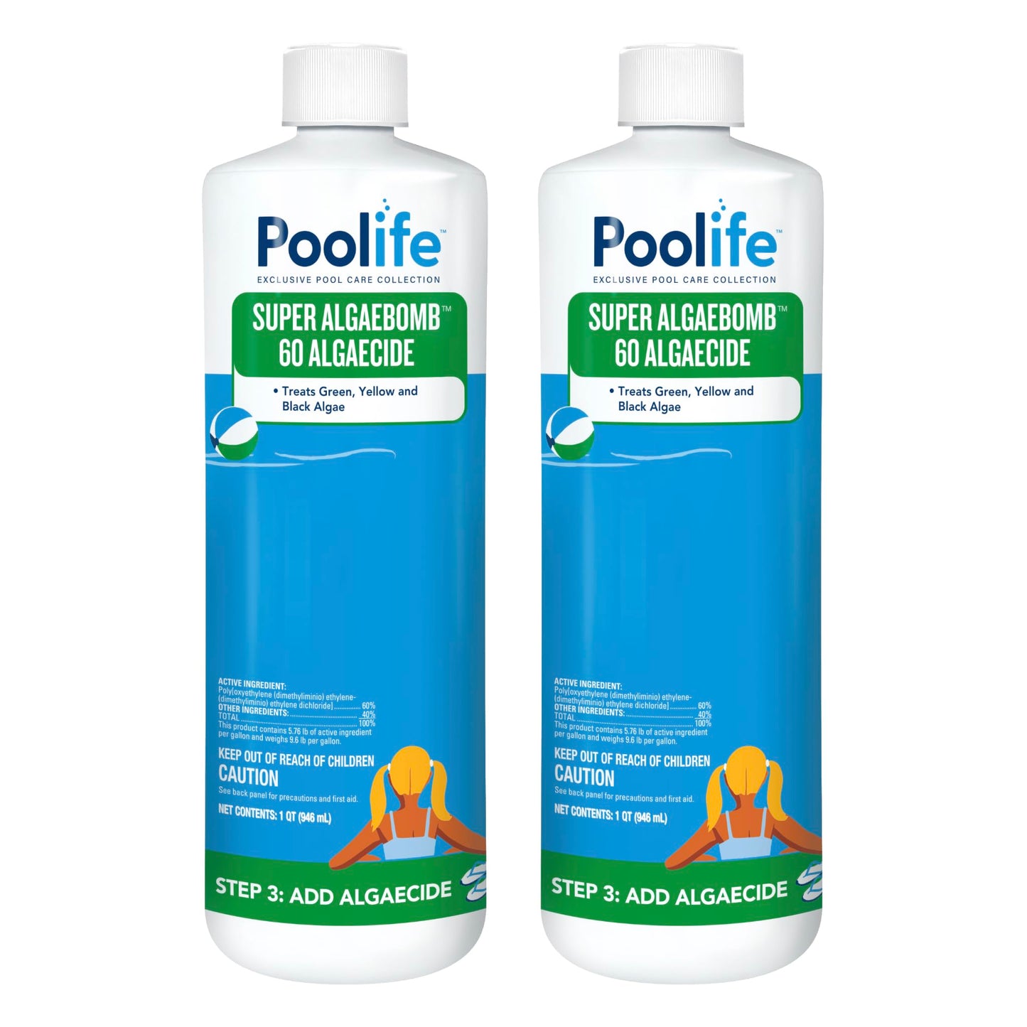poolife Super Algae Bomb 60 (1 qt) (2 Pack)