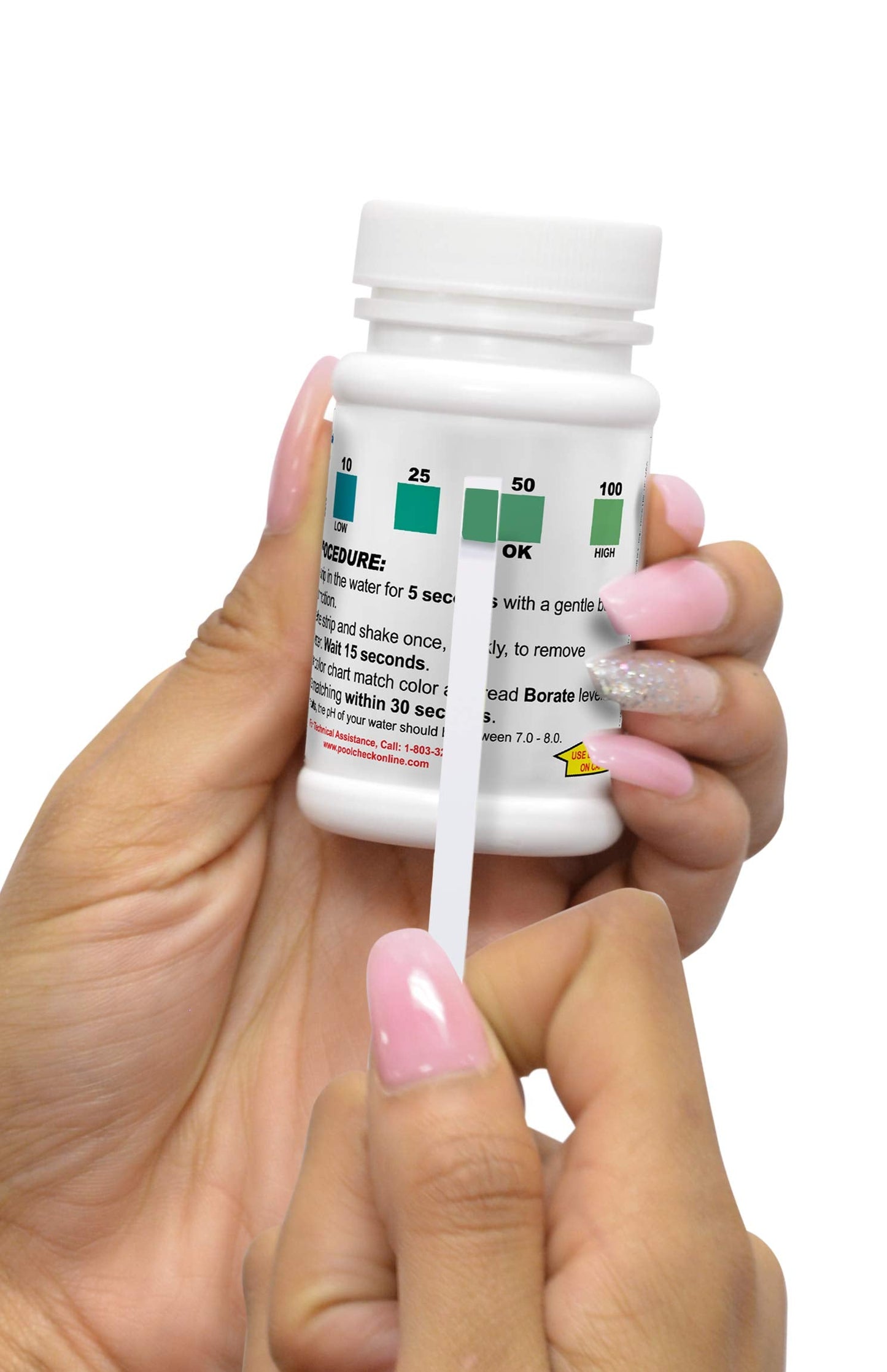 Pool Check Borate Test Strips for Pools & Spas – 50 Count | Made in USA | Professional-Grade Accuracy Used by Pool Pros